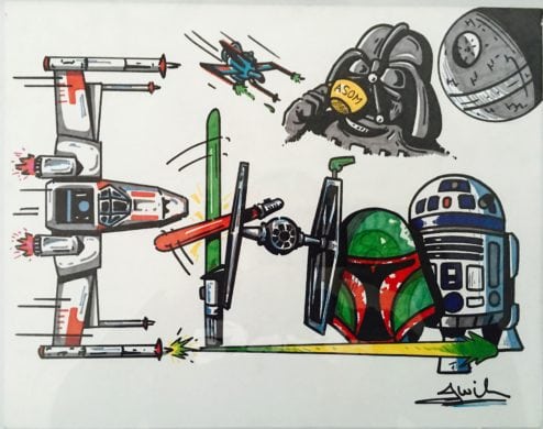 Star Wars Drawning by Jason Wilson