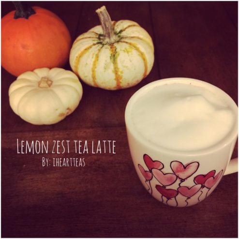 Lemon Zest Tea Latte