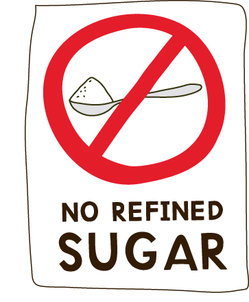 Image result for no refined sugar